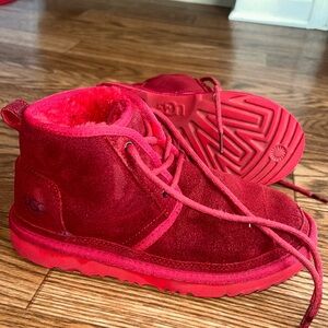 RED UGGS, only been worn about 5 times, selling know if you want grab